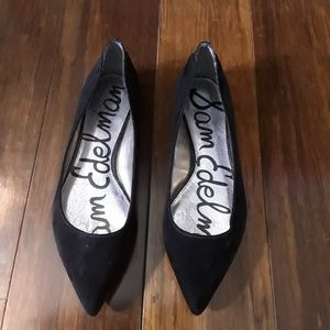Sam Edelman "Colleen" black suede flats